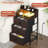 Sereena Nightstand With Outlets & LED Lights, End Table With3 Drawers & 2-Tier Open Shelf, Bedside Table For Bedroom-1471367071