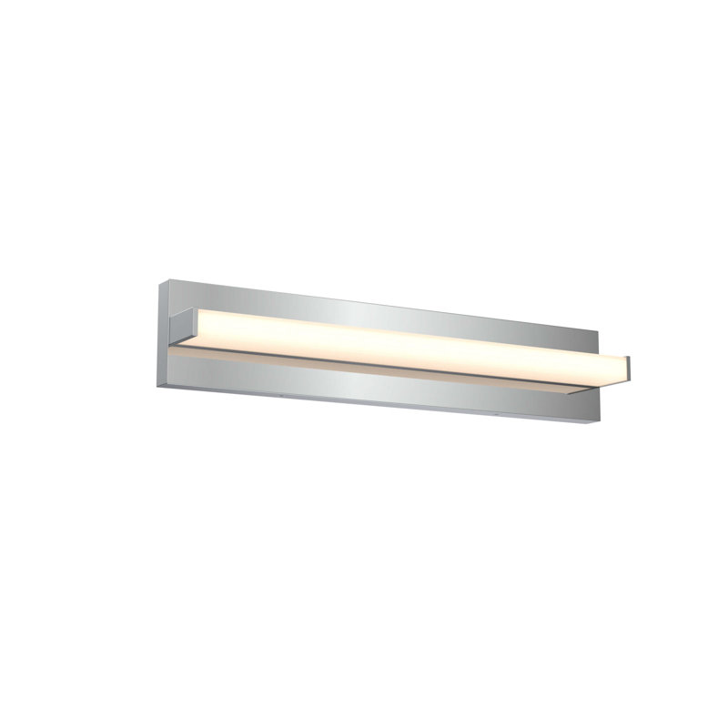 Meuble-lavabo linéaire réglable Ledge, 30 W, H 4,75 po x l 24 po x P 3,75 po, Nickel satiné
