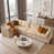 Velours côtelé beige sélectionné