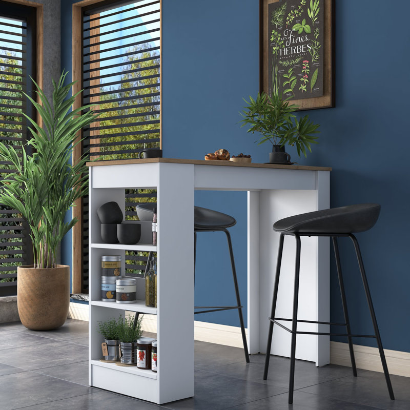 Kitchen Table With 3 Shelves