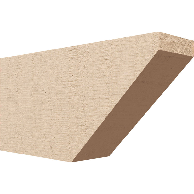Queue de chevron Concord Woodgrain TimberThane, brun clair apprêté, H 7 po x l 19 po x P 11 po