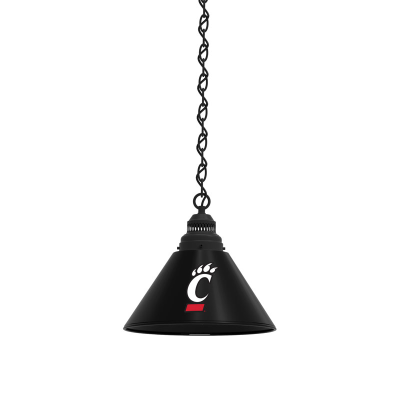 1 - Light Single Pendant, Black, Cincinnati Bearcats