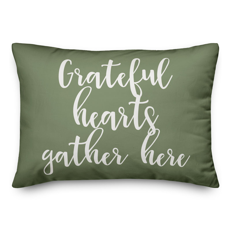 Reversible Throw Pillow, Green