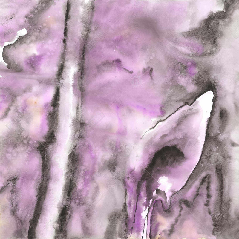 Toile abstraite mauve - art mural de chambre à coucher | Décoration intérieure