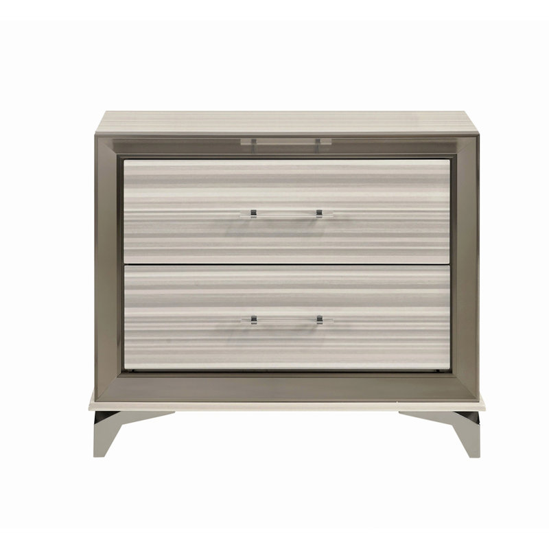 Table de chevet blanche Star