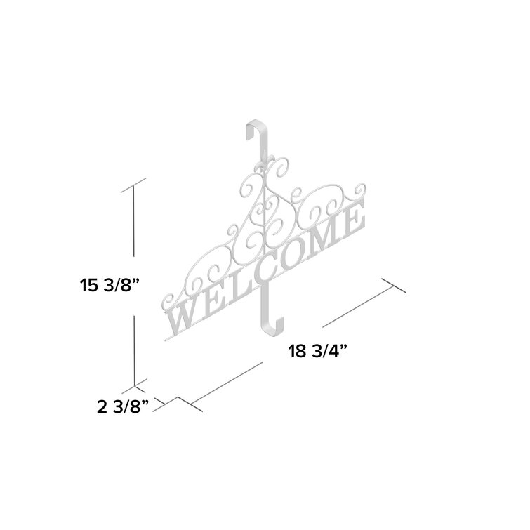 Three Posts™ Metal 18.7'' Wreath Hanger & Reviews