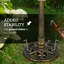 71cm Bird Bath for Garden Standing Pedestal Birdbath Bronze Tone