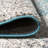 Contemporary POP Modern Abstract Vintage Cream/Turquoise Rug-1574300400