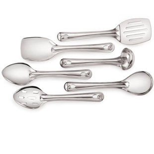 Ensemble 6 pièces d’ustensiles de cuisine en acier inoxydable 9 "Wilmington Steelwares