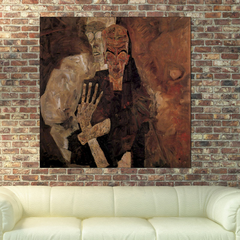 Egon Schiele - Wrapped Canvas Painting, 100cm H x 100cm W x 1.8cm D