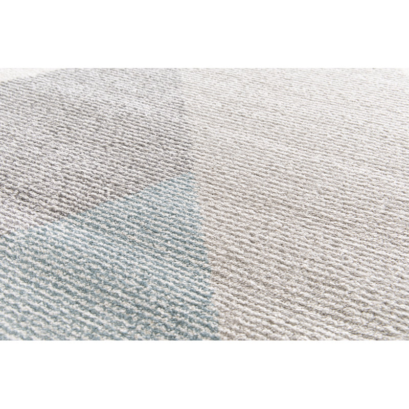 Estes Shaggy Green/Cream Rug, Rectangle 200 x 290cm