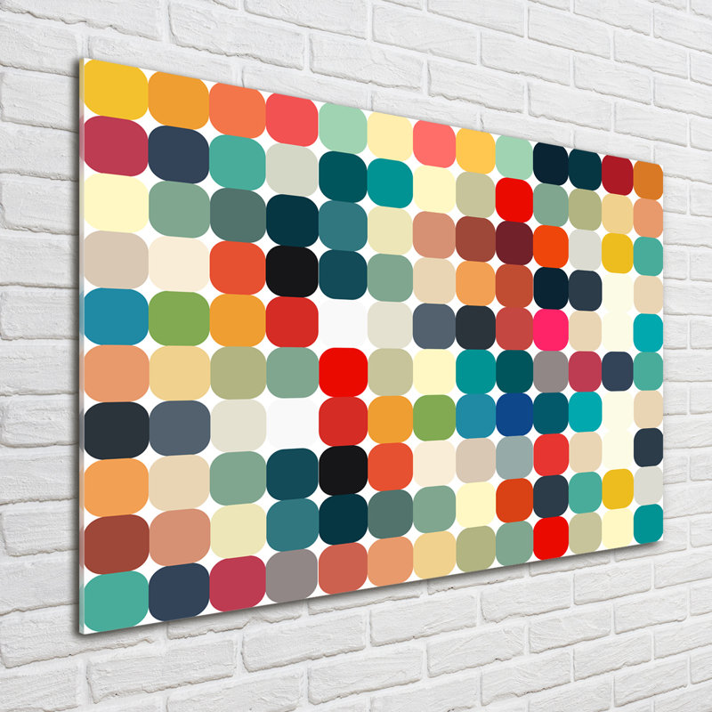 Geometric Background - Unframed Art Prints on Glass