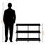 Table d'appoint 3 niveaux avec pieds en métal Darcy