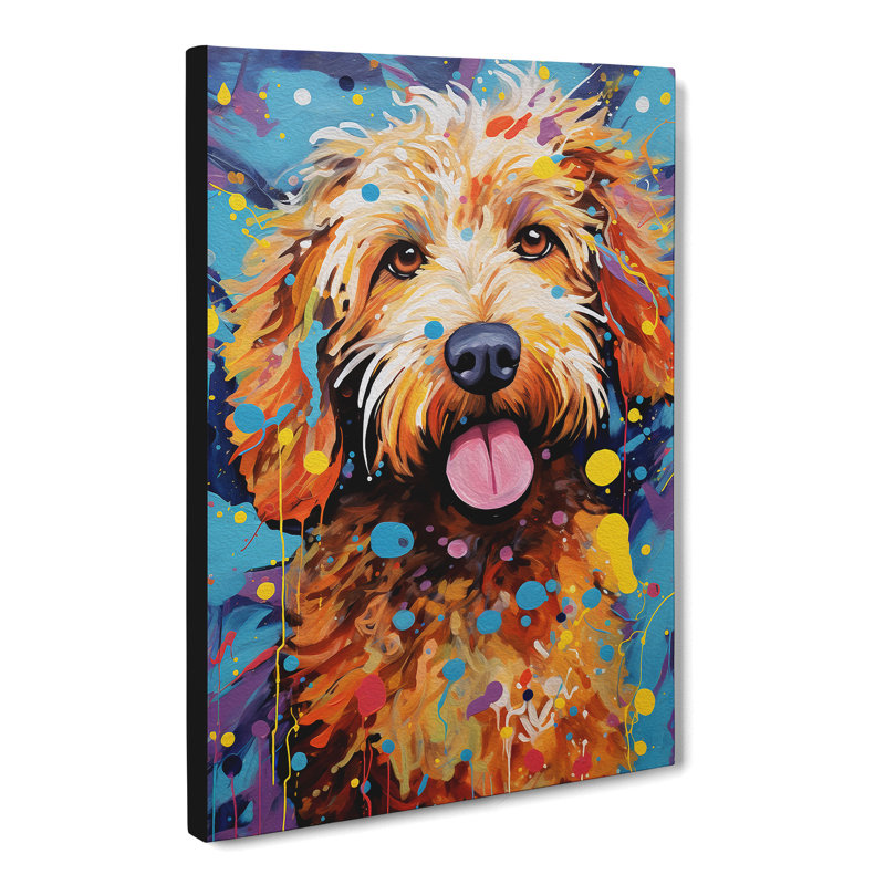 Labradoodle Expressionism - No Frame Print, 50cm H x 35cm W x 3cm D