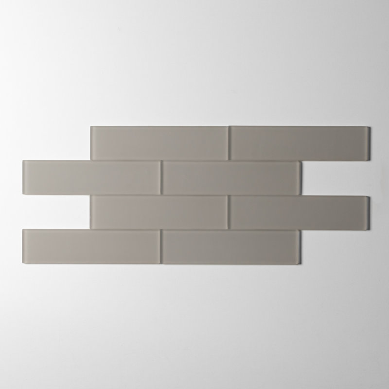 2 po x 8 po Carrelage en verre, Marais mat
