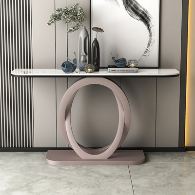 Console de style italien en pierre frittée.