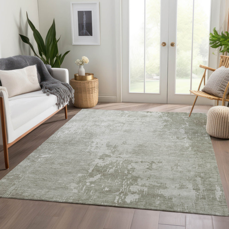 Tapis intérieur / extérieur lavable en machine Christain ACN1258, Rectangle 2 pi 6 po x 3 pi 10 po
