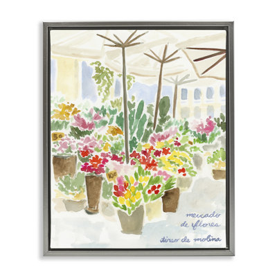  "Assorted Florals Scenery", art mural sur toile flottante par June Erica Vess