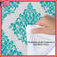 Édredon turquoise à motif damassé-130109673