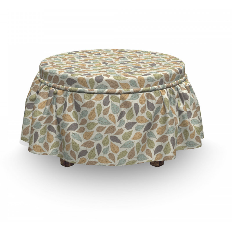Housse pour repose-pieds de couleur pastel d’automne