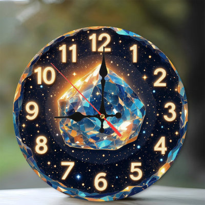 Horloge étoilée avec diamant brillant