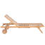 195cm Long Acacia Sun Lounger