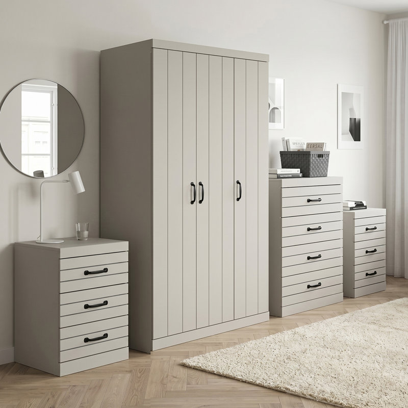 Allington 4 Piece Bedroom Set, Grey