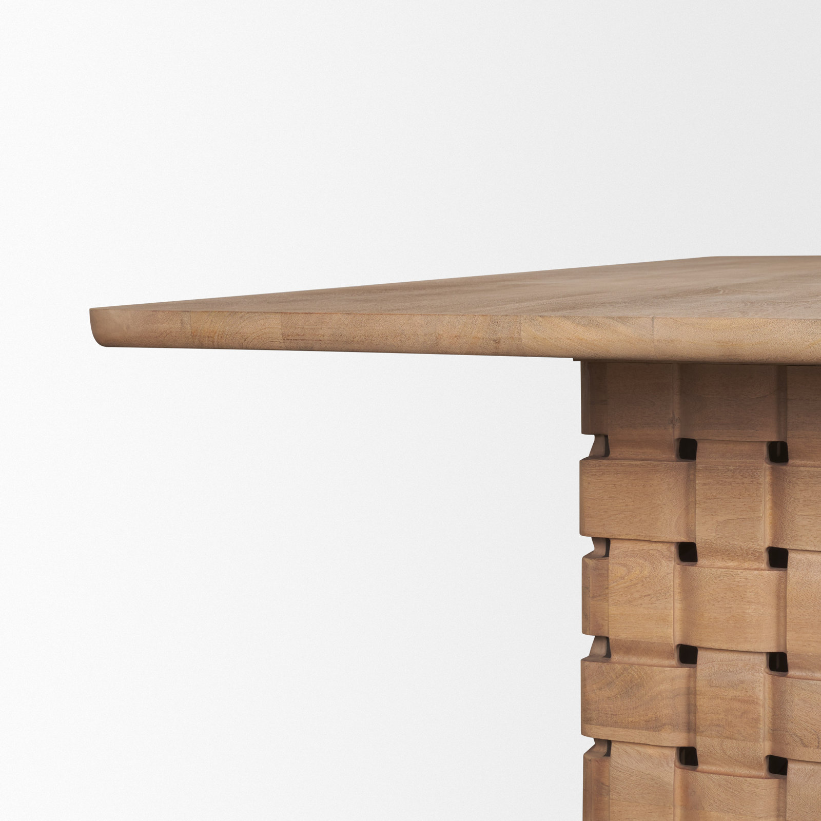 Niya 44" Light Brown Mango Dining Table