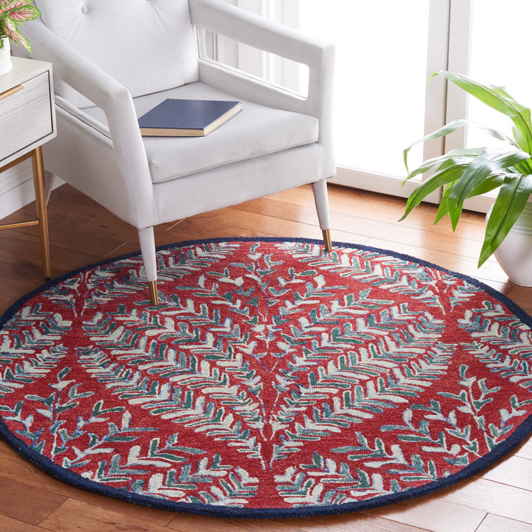 Chaitra Hand Tufted Wool Floral Rug