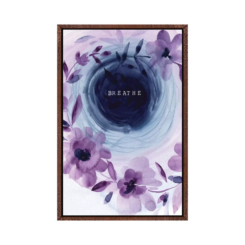 Mindfulness II by Stephanie Ryan - Painting on Canvas, Classic Brown Wood Floater Framed, 66.04cm H x 45.72cm W x 3.81cm D