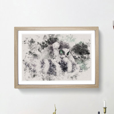 Ring-Tailed Lemur - Picture Frame Painting Print
