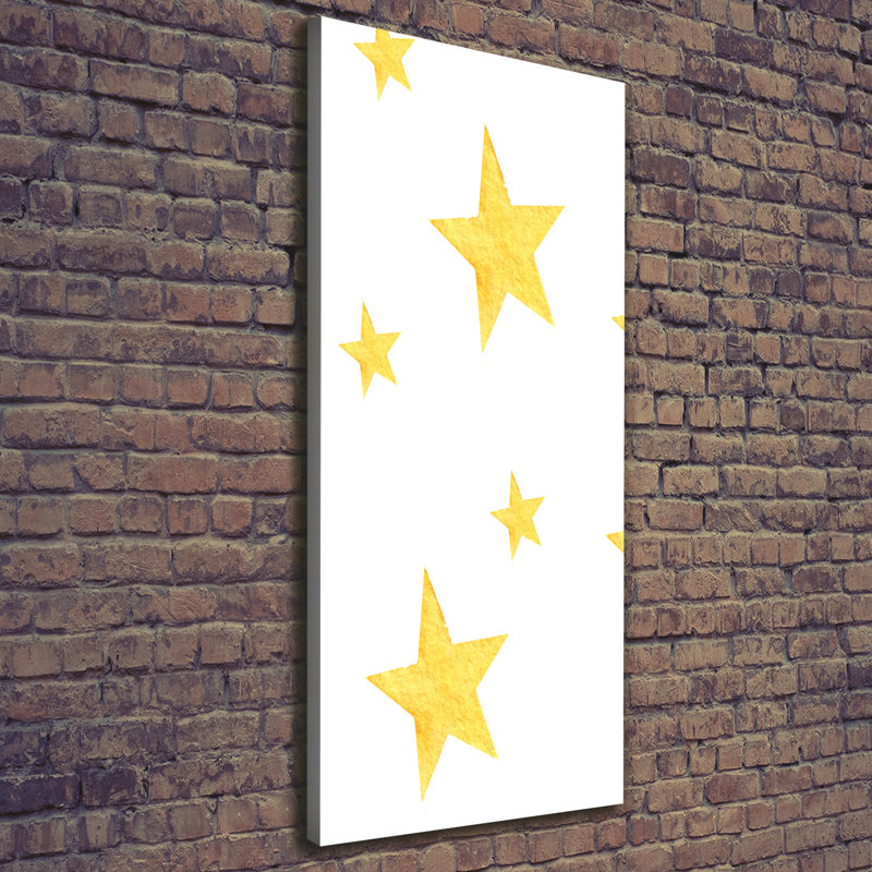 Yellow Stars - Wrapped Canvas Print
