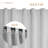Linen Texture Two-Tone 100% Blackout Back Tab Curtain Pair-652391248-652391253