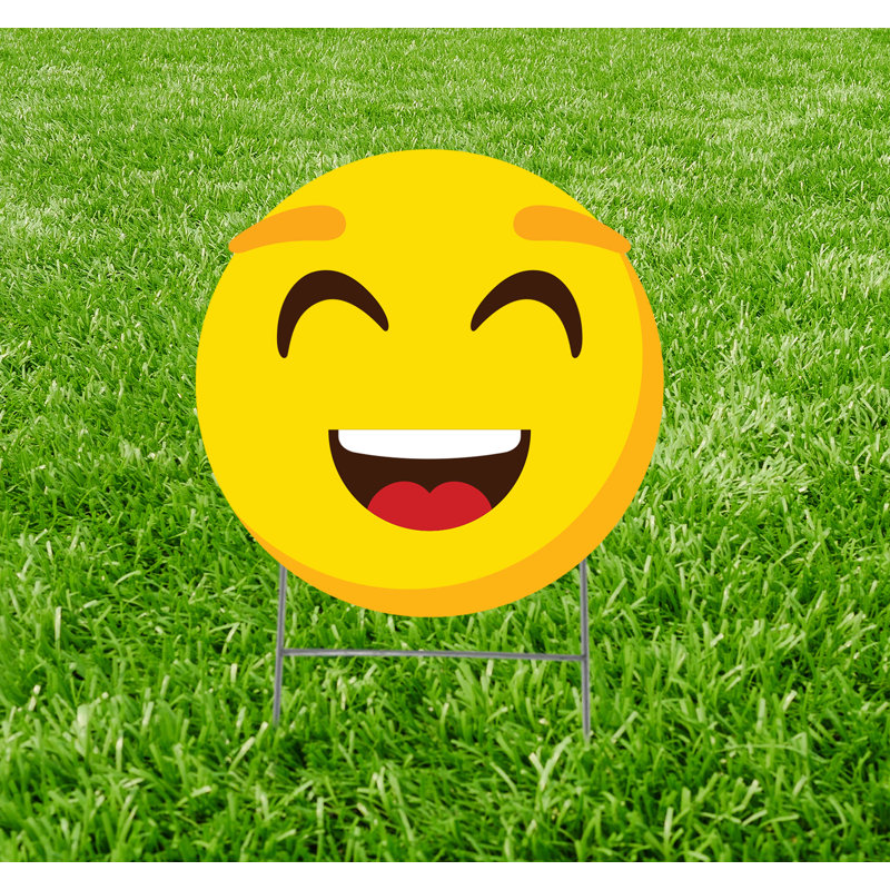 Piquet de jardin Emoji Smile Face