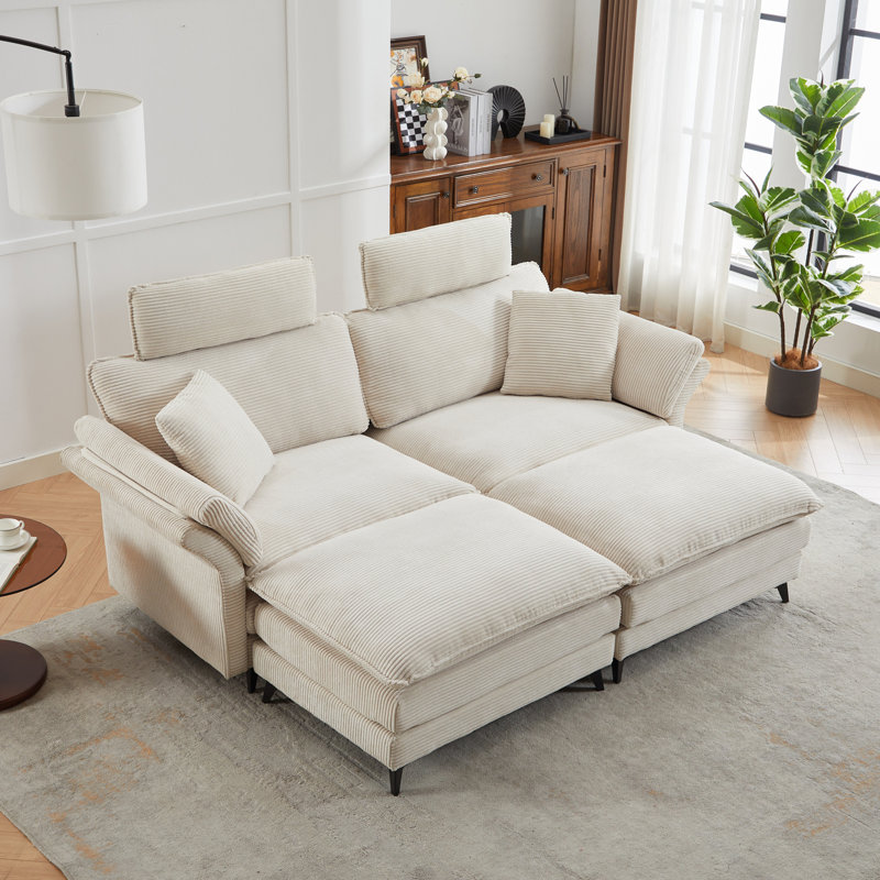 Canapé Cloud confortable, Beige