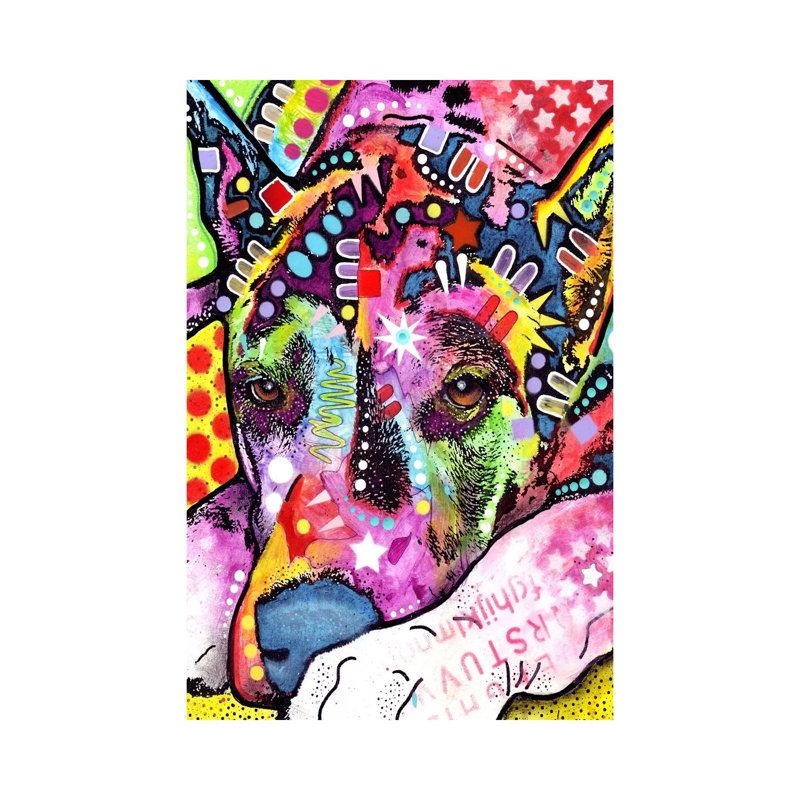 Lying Dane by Dean Russo - Wrapped Canvas Print, 20.32 cm H x 30.48 cm W