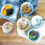 Argon Tableware - White Enamel Bowls - 16cm - 4 Colours
