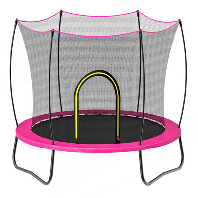 55inch round  trampoline--Elastic-PINK