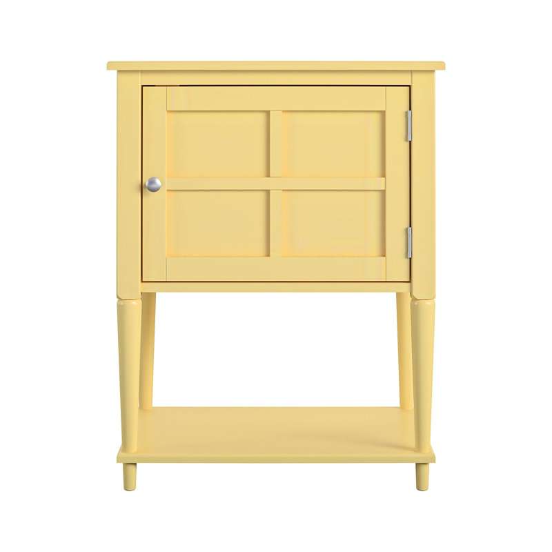 Alferetta 55.9cm Solid Wood Sideboard, Yellow