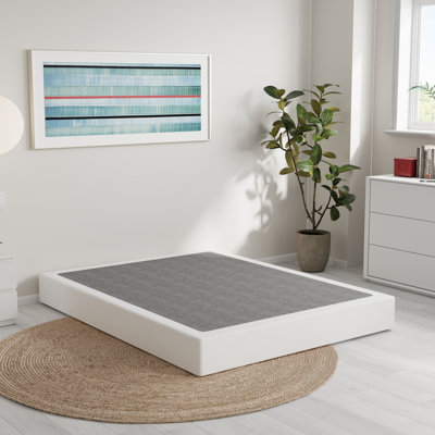 10 Inch Metal Box Spring With Frabric Cover, Easy Assembly