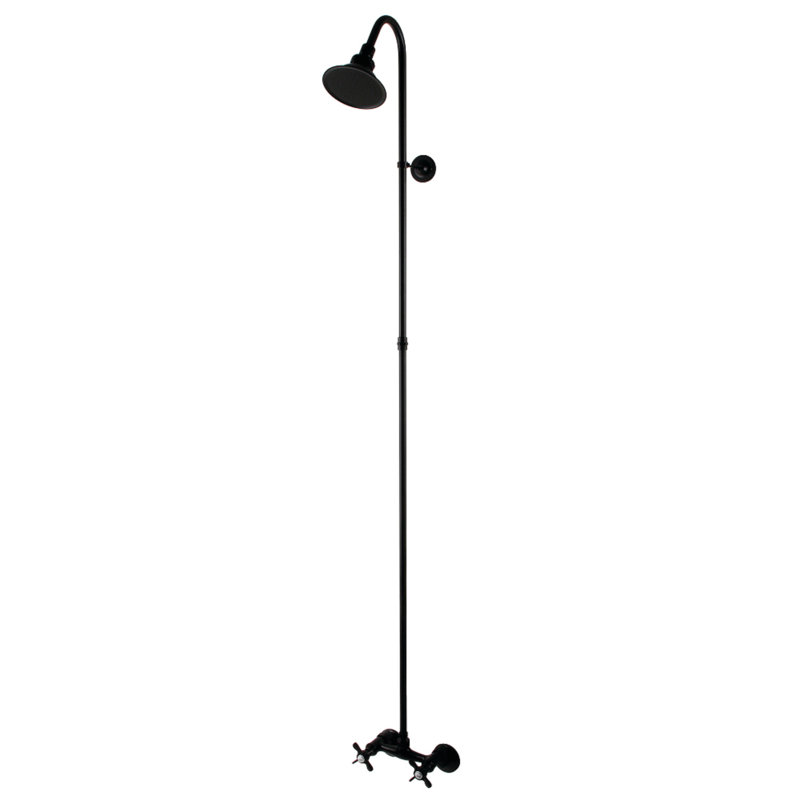 Ensemble de douche Kingston Brass Essex, Noir mat
