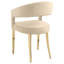 Chaise rembourrée avec accoudoirs (ensemble de 2)