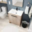 Meuble-lavabo autoportant de 30 pouces avec lavabo en céramique et 2 portes d'armoire à fermeture en douceur-563283353-563283349-563283348