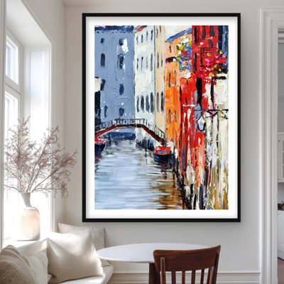 The Grand Canal Venice - Framed Matted Print for Home Decor
