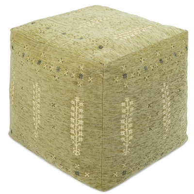 Latronya Floral Turkish Upholstered Ottoman