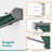 Roselette Patio Window Awnings with Aluminium Frame, Retractable Sunshade Canopy-1791365793