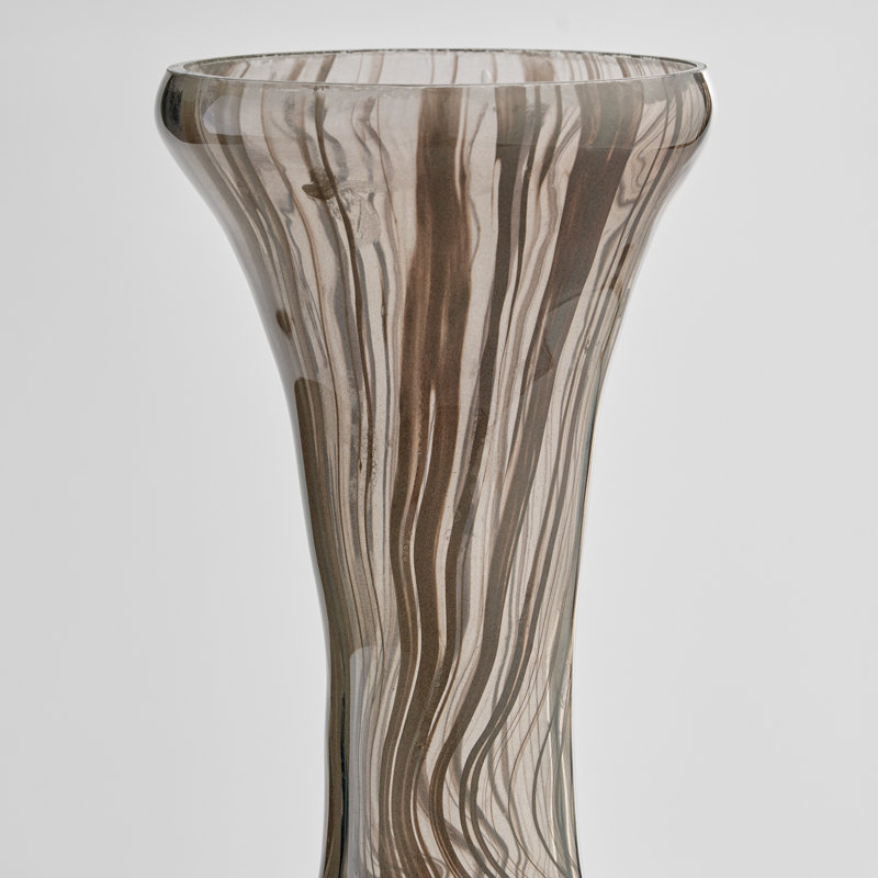 Billow Handmade Glass Table Vase, 17.75" H x 9" W x 9" D