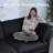 Chenille Sectional Sofa Bed-1431790433
