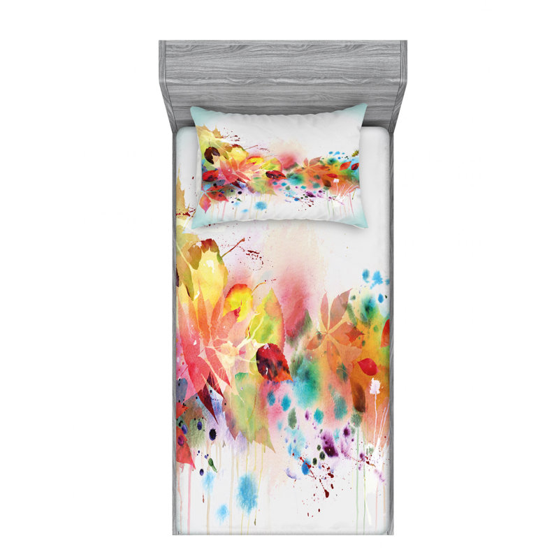 Microfiber Sheet Set, Twin Sheet Set with Fitted Sheet