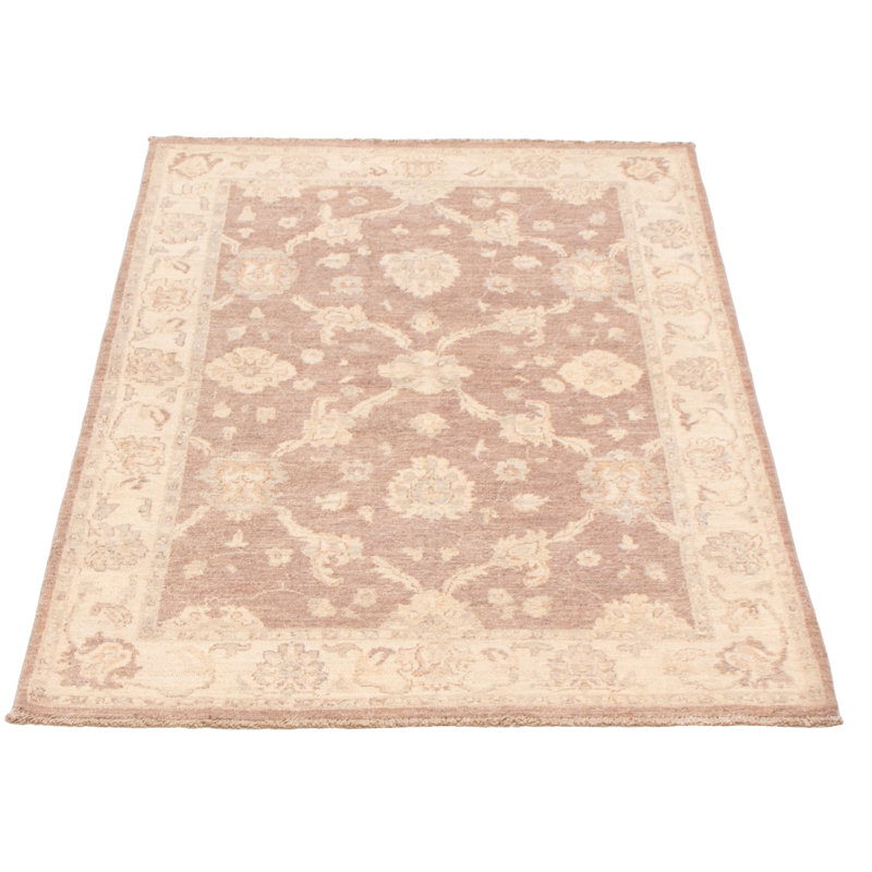 Tapis unique en laine noué à la main 4 pi x 5 pi 9 po nouvel âge Hilde